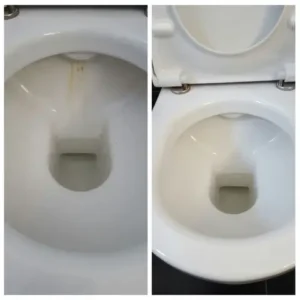 Toliet schoonmaken met Cleeny P4 ontkalker