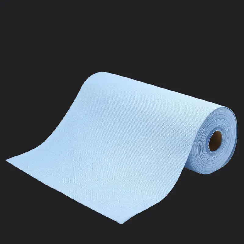 Rol 50 stuks Cleeny Glas microvezeldoeken blauw 30 x 30 cm