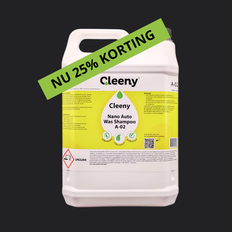 Nano auto was shampoo A-o2 5 liter Nu met 25% introductie korting