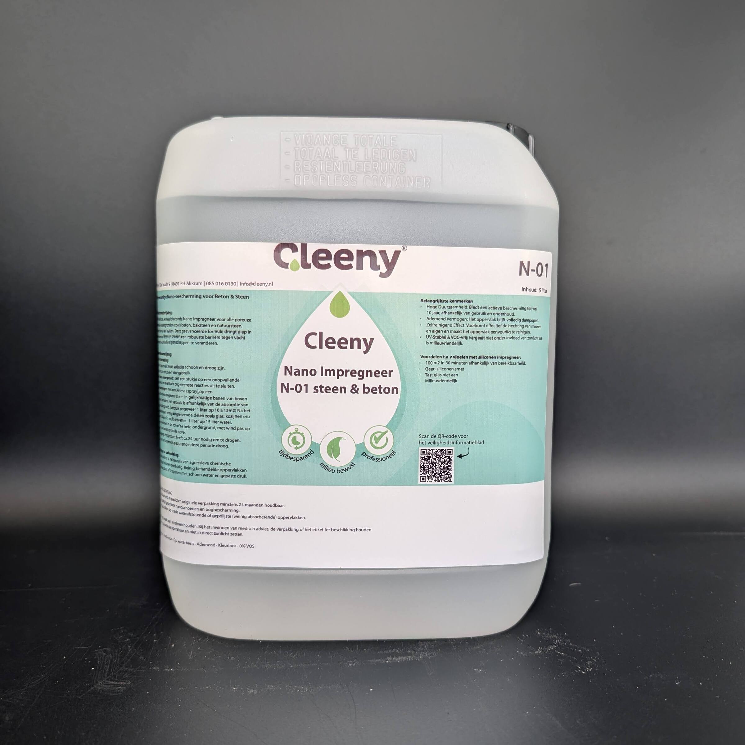 CLEENY N-01 NANO IMPREGNEER steen & beton